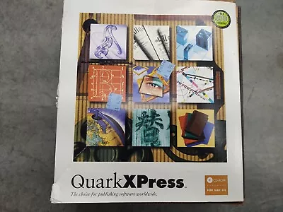 Quark XPress 4.1 CD-Rom For Windows With 3.5” Disks And Mac Install -SEALED (A1) • $40