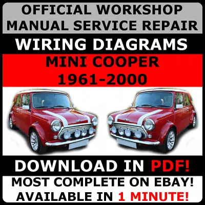 # OFFICIAL WORKSHOP Service Repair MANUAL MINI COOPER 1961-2000# • $8.69