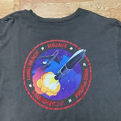 Virgin Orbit Launcher One Shirt Gray Men's Large Double Sided Propulsion Mojave • $35