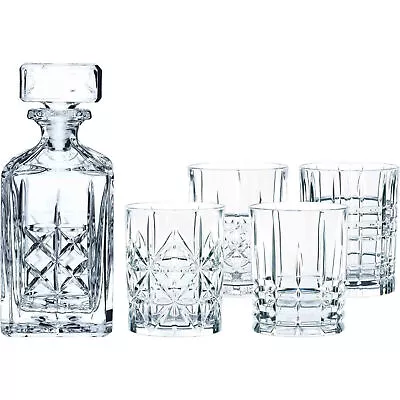 Nachtmann Highland 5-Piece Decanter And Whiskey Glass Set • $270