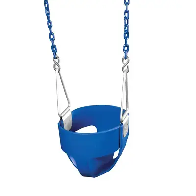 $153.78 • Buy Gorilla Playsets Full-Bucket Swing Assembly Coated Chains Blue Commercial-Grade