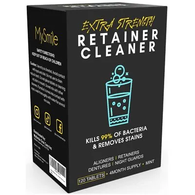Retainer Cleaner Tablets & Denture Cleaning Tablets For Mouth Guard 120 Tablets • $19.99