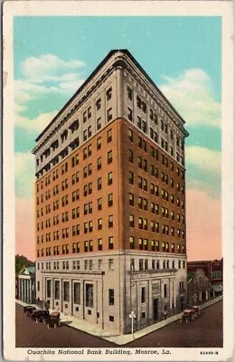 MONROE Louisiana Postcard  Ouachita National Bank Building  Linen C1930s Unused • $5.60