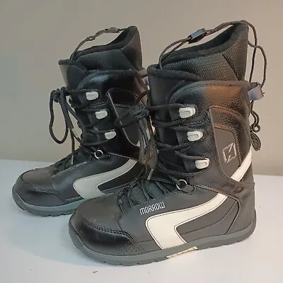 Morrow Snowboard Boots Black Mens Size 7 US Minor Repair • $29.75