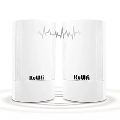 KuWFi 2-Pack Wireless Ethernet Bridge Long Range WiFi Access Point 5.8G Outdo... • $113.16