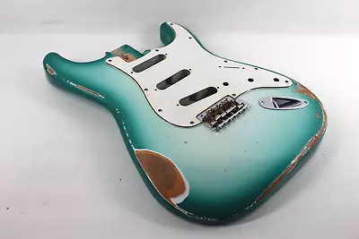 MJT Official Custom Vintage Aged Nitro Guitar Body By Mark Jenny VTS Green Burst • $250