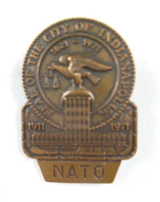 NATO Pit Badge 1971 Indianapolis 500 Bronze Al Unser • $1499.99