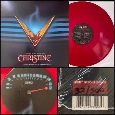 CHRISTINE Original Score LP Red Vinyl #d/500 SEALED-John Carpenter Alan Howarth • $100