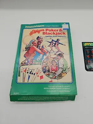 Intellivision Las Vegas Poker & Blackjack Boxed With Manual And Overlays • £3.95