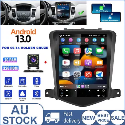 9.7'' Android 13 Cruze Stereo Radio Gps Navi Wifi Carplay For 2009-2014 Holden • $214.99