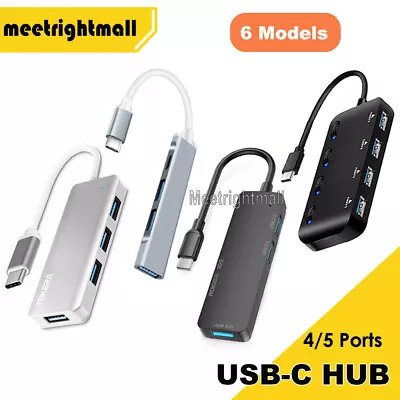 $23.70 • Buy USB3.1 USB C Type-C HUB 4 Port Multi Extension USB 3.0 OTG SD TF CF Card Reader