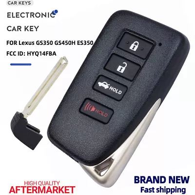 For 2013-2018 Lexus Es Gs Smart Key Keyless Remote Fob Hyq14fba 281451-0020 G • $36.67