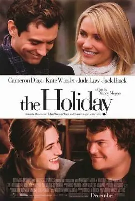 $22.95 • Buy THE HOLIDAY Movie POSTER 27 X 40 Cameron Diaz, Kate Winslet, Jude Law, A