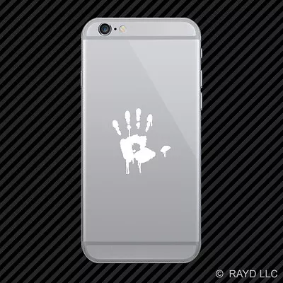 (2x) Bloody Handprint Zombie Cell Phone Sticker Mobile Zombies Hunting Hand • $4.96