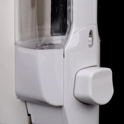 £5.38 • Buy Soap Dispenser Wall Mounted Liquid Bathroom Hand Soap Shower Gel Shampoo