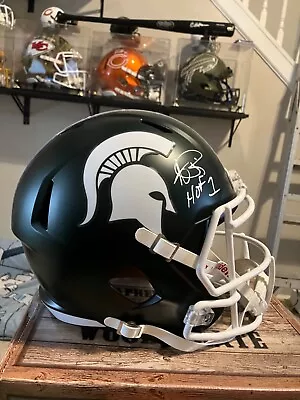 Andre Rison Signed Michigan State Spartans Speed F/S Replica Helmet JSA • $300