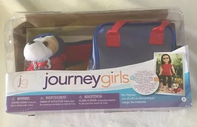 Journey Girls Pet Playset Bulldog Plush Outfit Dog Carrier Pillow Bone Bowl #o • £22.99