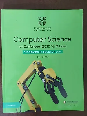 £12 • Buy Cambridge Computer Science IGCSE Programming Book For Java
