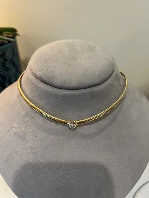 $39 • Buy Nadri Collar Necklace Gold Heart 