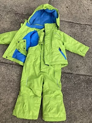 £29.99 • Buy Boys Girls Impidimpi Snow Suit, Age 9-12 Months, Green Blue, Great Condition