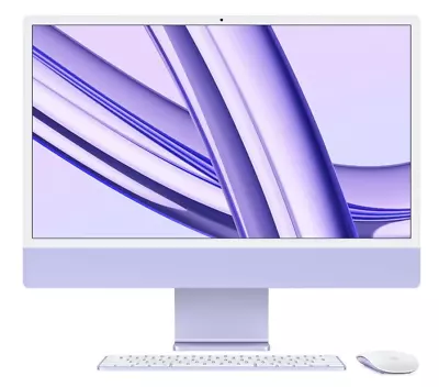 Apple IMac 24  4.5K Retina 2021 - 256GB SSD 16GB Ram - 8C CPU 8C GPU M1 - Purple • £1119.99
