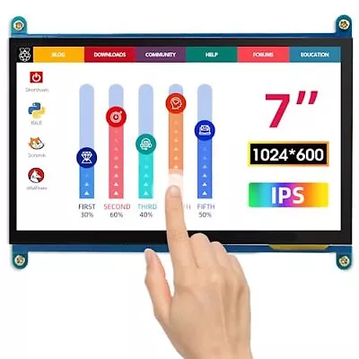 Touchscreen 7 Inch Mini Monitor Compatible With Raspberry Pi Screen LCD Scree... • $69.27
