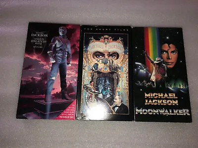 Michael Jackson Rare Tape Lot The Short Films Moonwalker & Video Greatest Hits • $7.99