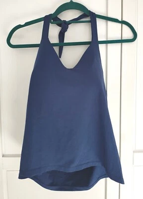 £29.99 • Buy Bravissimo Cobalt Blue Halter Neck Vest Top Built In Padded Bra Size 36E BNWOT