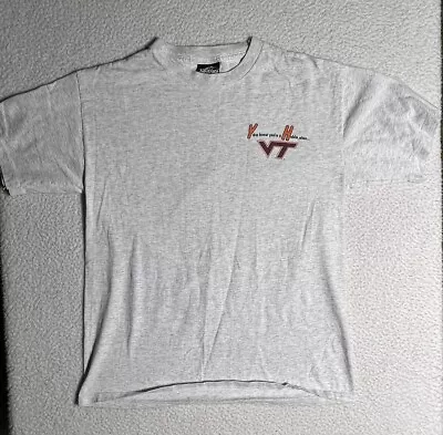 Vintage  Virginia Tech Hokies Men’s You Know You’re A Hokie TShirt MEDIUM USA • $22.95