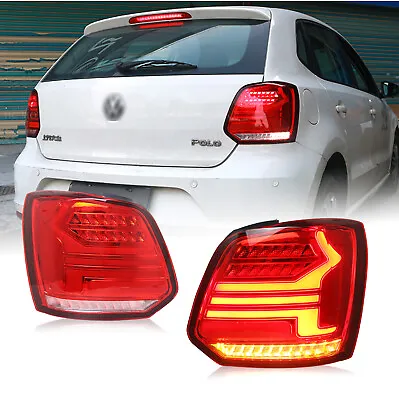 HCmotion LED Tail Lights For VW Volkswagen Polo MK5 2011-2017 Sedan Rear Lights • $299.99