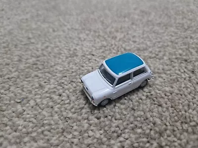 Corgi Cararama 1/72 Classic White + Blue Roof Mini Cooper Car Model • £4.99
