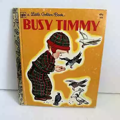 Little Golden Book Eloise Wilkin Busy Timmy 1948 1977 Vintage  • $11.99