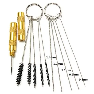 £7.99 • Buy 11pcs Spray Gun Airbrush Cleaning Tool Kit Assorted Brushes And Needles UK