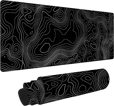 Topographic Contour Extended Big Mouse Pad LargeXl Gaming Mouse Pad Desk Pad31 • $23.88