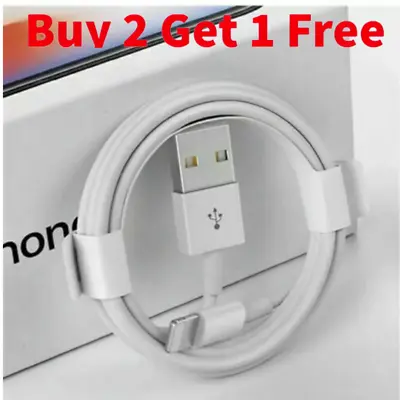 £2.17 • Buy Genuine IPhone Charger Fast For Apple Cable USB Lead 6 7 8 X XS XR 11 Pro Max UK