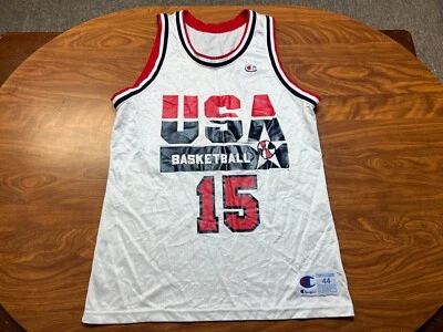 $22.50 • Buy Mens Used Vintage Champion Magic Johnson Dream Team Basketball Jersey Size 44