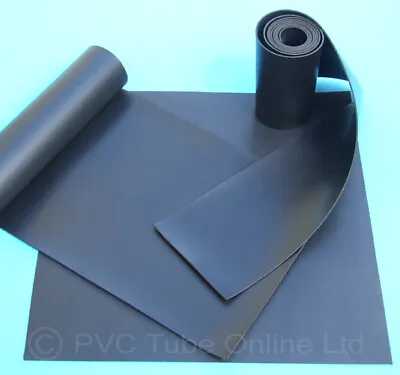 Rubber Sheet 1.5mm Neoprene Black Solid Engineering Gasket General Purpose • £1.49