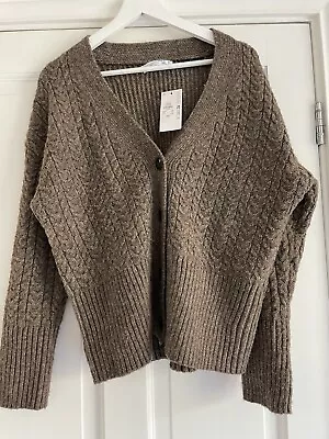 Primark Recycled Polyester Cable Cardigan Brand New 14 • £8