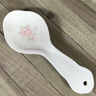 Vintage Pfaltzgraff Tea Rose Spoon Rest Stoneware • $14.99