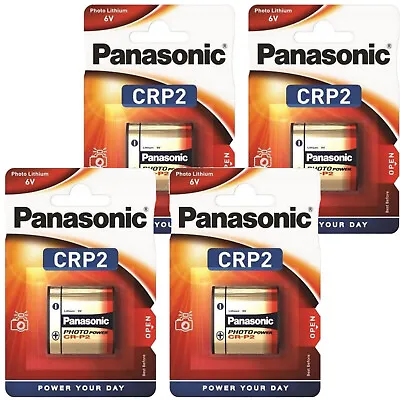 £18.08 • Buy 4 X PANASONIC CRP2 6V Lithium Photo Batteries 223 CR223 DL223 CR-P2