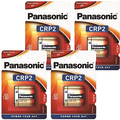 £18.08 • Buy 4 X PANASONIC CRP2 6V Lithium Photo Batteries 223 CR223 DL223 CR-P2