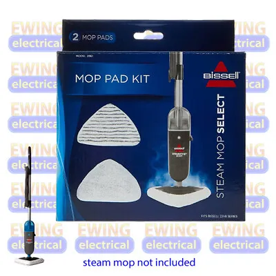 Bissell Steam Mop Floor Pads Suit 23V8 Series Pk2 Part 3961- NEW - IN STOCK • $27.50