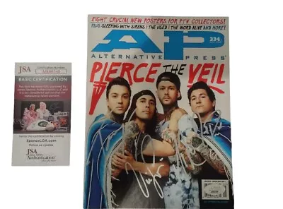 PIERCE THE VEIL SIGNED AP MAGAZINE Auto JSA Vic Fuentes +3 Alternative Press • $399.99