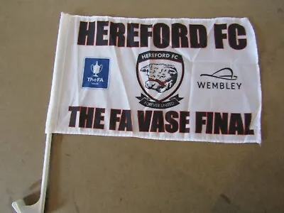 £8 • Buy CAR FLAG   Hereford Football Club   Wembley   The FA Vase Final