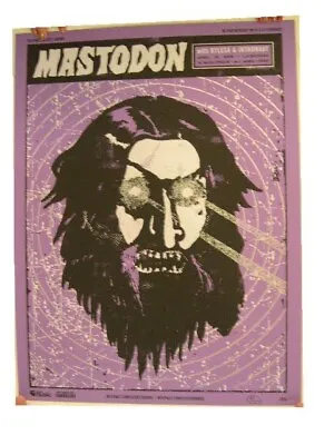 Mastodon Poster Silkscreen Micah Smith Albuquerque • $99.99