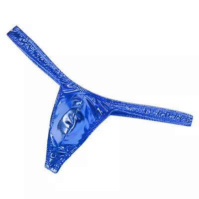 Men's Pouch G-string Briefs Shiny Metallic T-Back Thong Sexy Panties Underwear • $2.91