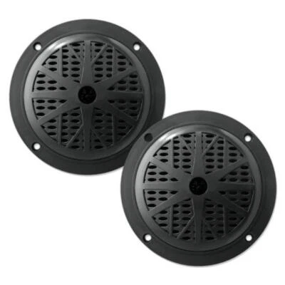 £19 • Buy Pyle PLMR51B Waterproof 100W 5.25  2 Way Marine Boat In Wall Cabin Speakers PAir