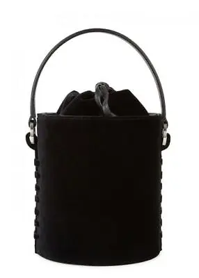 MELI MELO Santina Mini Bucket Bag Black Velvet NIP • $280