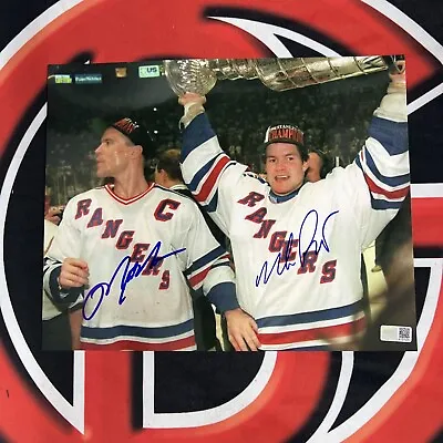 Mark Messier Mike Richter Signed New York Rangers 8x10 Photo Autographed Steiner • $149.99