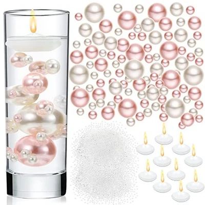 $32.45 • Buy  10090 Pieces Floating Pearl For Vase Filler NO Hole Pearls Transparent Pink